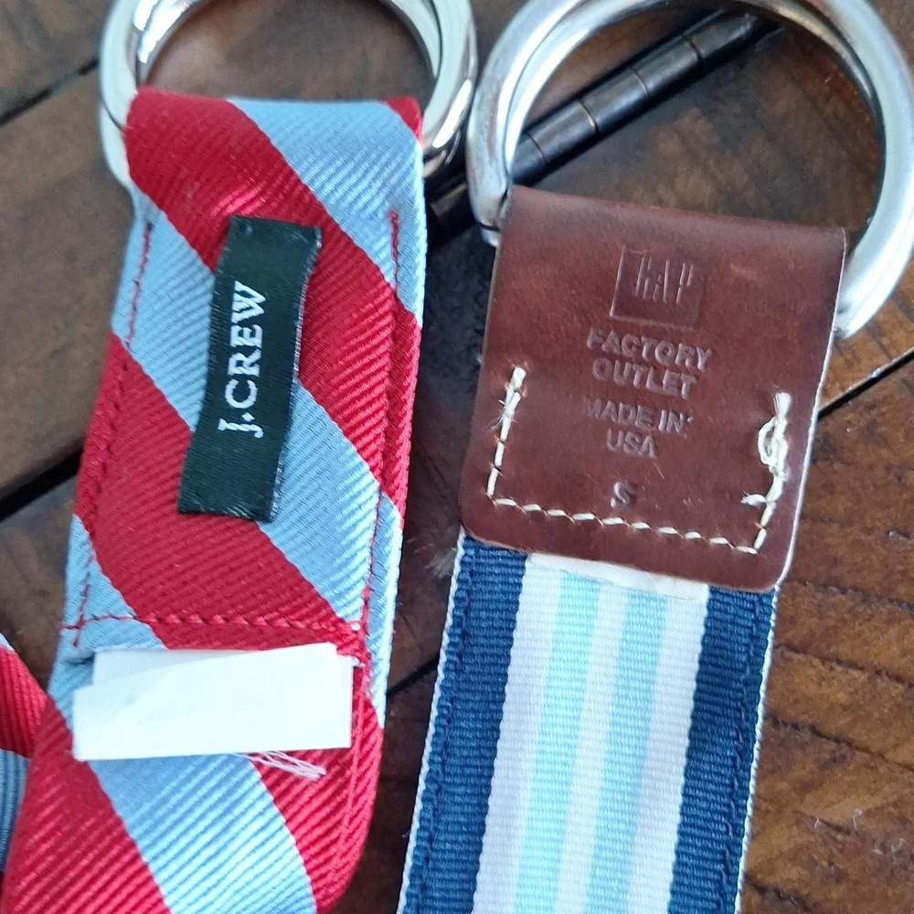 J. Crew And Gap Striped Belt Lot (3) - Picture 4 of 4